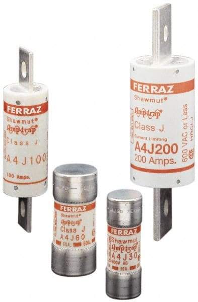 Ferraz Shawmut - 300 VDC, 600 VAC, 225 Amp, Fast-Acting General Purpose Fuse - Clip Mount, 7-1/8" OAL, 100 at DC, 200 at AC kA Rating, 2-1/8" Diam - Top Tool & Supply