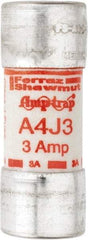 Ferraz Shawmut - 300 VDC, 600 VAC, 3 Amp, Fast-Acting General Purpose Fuse - Clip Mount, 2-1/4" OAL, 100 at DC, 200 at AC kA Rating, 13/16" Diam - Top Tool & Supply