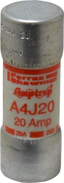 Ferraz Shawmut - 300 VDC, 600 VAC, 20 Amp, Fast-Acting General Purpose Fuse - Clip Mount, 2-1/4" OAL, 100 at DC, 200 at AC kA Rating, 13/16" Diam - Top Tool & Supply