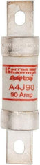 Ferraz Shawmut - 300 VDC, 600 VAC, 90 Amp, Fast-Acting General Purpose Fuse - Clip Mount, 4-5/8" OAL, 100 at DC, 200 at AC kA Rating, 1-1/8" Diam - Top Tool & Supply