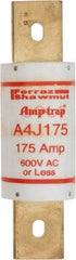 Ferraz Shawmut - 300 VDC, 600 VAC, 175 Amp, Fast-Acting General Purpose Fuse - Clip Mount, 5-3/4" OAL, 100 at DC, 200 at AC kA Rating, 1-5/8" Diam - Top Tool & Supply