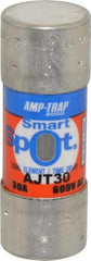 Ferraz Shawmut - 500 VDC, 600 VAC, 30 Amp, Time Delay General Purpose Fuse - Clip Mount, 2-1/4" OAL, 100 at DC, 200 at AC, 300 (Self-Certified) kA Rating, 13/16" Diam - Top Tool & Supply