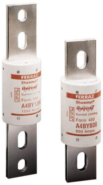 Ferraz Shawmut - 300 VDC, 600 VAC, 4000 Amp, Time Delay General Purpose Fuse - Bolt-on Mount, 10-3/4" OAL, 100 at DC, 200 at AC kA Rating, 5-3/4" Diam - Top Tool & Supply