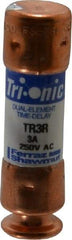 Ferraz Shawmut - 160 VDC, 250 VAC, 3 Amp, Time Delay General Purpose Fuse - Clip Mount, 50.8mm OAL, 20 at DC, 200 at AC kA Rating, 9/16" Diam - Top Tool & Supply