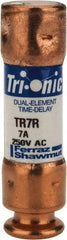 Ferraz Shawmut - 160 VDC, 250 VAC, 7 Amp, Time Delay General Purpose Fuse - Clip Mount, 50.8mm OAL, 20 at DC, 200 at AC kA Rating, 9/16" Diam - Top Tool & Supply