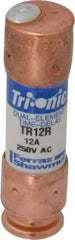 Ferraz Shawmut - 160 VDC, 250 VAC, 12 Amp, Time Delay General Purpose Fuse - Clip Mount, 50.8mm OAL, 20 at DC, 200 at AC kA Rating, 9/16" Diam - Top Tool & Supply