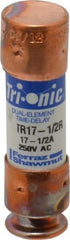 Ferraz Shawmut - 160 VDC, 250 VAC, 17.5 Amp, Time Delay General Purpose Fuse - Clip Mount, 50.8mm OAL, 20 at DC, 200 at AC kA Rating, 9/16" Diam - Top Tool & Supply