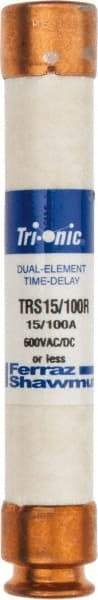 Ferraz Shawmut - 600 VAC/VDC, 0.15 Amp, Time Delay General Purpose Fuse - Clip Mount, 127mm OAL, 20 at DC, 200 at AC kA Rating, 13/16" Diam - Top Tool & Supply