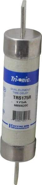 Ferraz Shawmut - 600 VAC/VDC, 175 Amp, Time Delay General Purpose Fuse - Clip Mount, 9-5/8" OAL, 100 at DC, 200 at AC kA Rating, 1-13/16" Diam - Top Tool & Supply