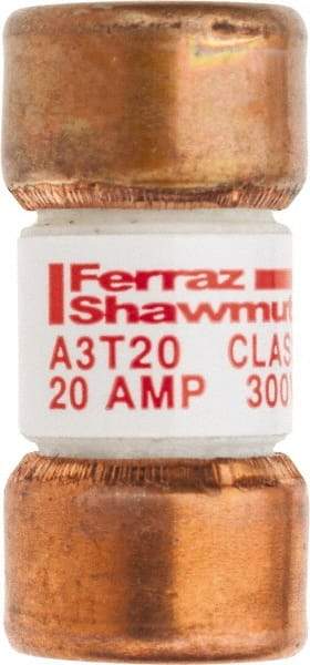 Ferraz Shawmut - 160 VDC, 300 VAC, 20 Amp, Fast-Acting General Purpose Fuse - Clip Mount, 7/8" OAL, 200 at AC, 50 at DC kA Rating, 13/32" Diam - Top Tool & Supply