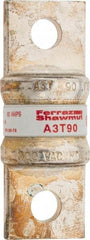 Ferraz Shawmut - 160 VDC, 300 VAC, 90 Amp, Fast-Acting General Purpose Fuse - Bolt-on Mount, 2-5/32" OAL, 200 at AC, 50 at DC kA Rating, 13/16" Diam - Top Tool & Supply