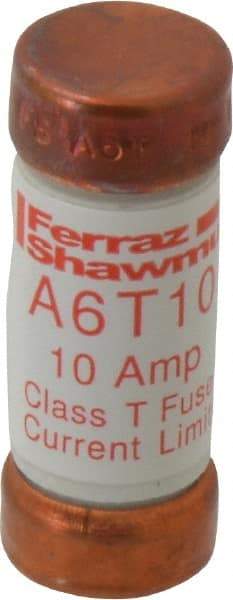 Ferraz Shawmut - 300 VDC, 600 VAC, 10 Amp, Fast-Acting General Purpose Fuse - Clip Mount, 1-1/2" OAL, 100 at DC, 200 at AC kA Rating, 9/16" Diam - Top Tool & Supply