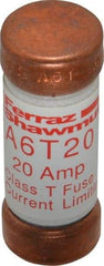 Ferraz Shawmut - 300 VDC, 600 VAC, 20 Amp, Fast-Acting General Purpose Fuse - Clip Mount, 1-1/2" OAL, 100 at DC, 200 at AC kA Rating, 9/16" Diam - Top Tool & Supply