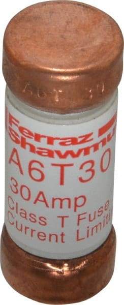 Ferraz Shawmut - 300 VDC, 600 VAC, 30 Amp, Fast-Acting General Purpose Fuse - Clip Mount, 1-1/2" OAL, 100 at DC, 200 at AC kA Rating, 9/16" Diam - Top Tool & Supply