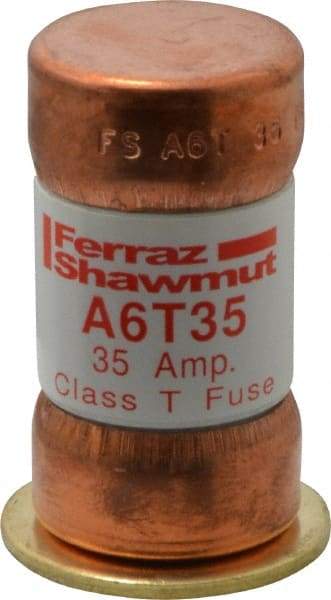 Ferraz Shawmut - 300 VDC, 600 VAC, 35 Amp, Fast-Acting General Purpose Fuse - Clip Mount, 1-9/16" OAL, 100 at DC, 200 at AC kA Rating, 13/16" Diam - Top Tool & Supply