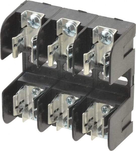 Ferraz Shawmut - 3 Pole, 250 VAC/VDC, 30 Amp, Screw Mount Fuse Block - 3 Inch Long x 3 Inch Wide x 1.38 Inch High Block - Top Tool & Supply