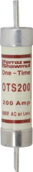 Ferraz Shawmut - 300 VDC, 600 VAC, 200 Amp, Fast-Acting General Purpose Fuse - Clip Mount, 9-5/8" OAL, 20 at DC, 50 at AC kA Rating, 1-13/16" Diam - Top Tool & Supply