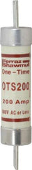 Ferraz Shawmut - 300 VDC, 600 VAC, 200 Amp, Fast-Acting General Purpose Fuse - Clip Mount, 9-5/8" OAL, 20 at DC, 50 at AC kA Rating, 1-13/16" Diam - Top Tool & Supply