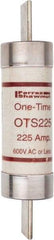 Ferraz Shawmut - 300 VDC, 600 VAC, 225 Amp, Fast-Acting General Purpose Fuse - Clip Mount, 11-5/8" OAL, 20 at DC, 50 at AC kA Rating, 2-9/16" Diam - Top Tool & Supply