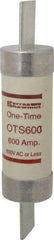 Ferraz Shawmut - 300 VDC, 600 VAC, 600 Amp, Fast-Acting General Purpose Fuse - Clip Mount, 13-3/8" OAL, 20 at DC, 50 at AC kA Rating, 3-1/8" Diam - Top Tool & Supply