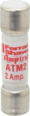 Ferraz Shawmut - 600 VAC/VDC, 2 Amp, Fast-Acting General Purpose Fuse - Clip Mount, 1-1/2" OAL, 100 at AC/DC kA Rating, 13/32" Diam - Top Tool & Supply