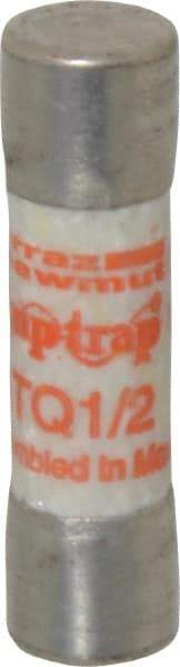 Ferraz Shawmut - 500 VAC, 0.5 Amp, Time Delay General Purpose Fuse - Clip Mount, 1-1/2" OAL, 10 at AC kA Rating, 13/32" Diam - Top Tool & Supply