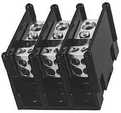 Ferraz Shawmut - 1 Pole, 155 Amp, 3/8-16 x 1-1/8 Primary, 3/8-16 x 1-15/16 Secondary, Polycarbonate Power Distribution Block - 1000 VAC/VDC, 1 Primary Connection, 3.57 Inch Long x 5 Inch Deep x 3-1/4 Inch High - Top Tool & Supply