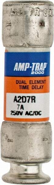 Ferraz Shawmut - 250 VAC/VDC, 7 Amp, Time Delay General Purpose Fuse - Clip Mount, 51mm OAL, 100 at DC, 200 at AC kA Rating, 9/16" Diam - Top Tool & Supply