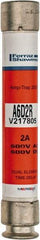 Ferraz Shawmut - 600 VAC/VDC, 2 Amp, Time Delay General Purpose Fuse - Clip Mount, 127mm OAL, 100 at DC, 200 at AC kA Rating, 13/16" Diam - Top Tool & Supply