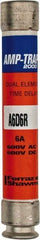 Ferraz Shawmut - 600 VAC/VDC, 6 Amp, Time Delay General Purpose Fuse - Clip Mount, 127mm OAL, 100 at DC, 200 at AC kA Rating, 13/16" Diam - Top Tool & Supply