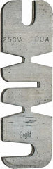 Ferraz Shawmut - 250 VAC, 500 Amp, Fast-Acting Renewable Fuse - Fuse Holder Mount, 10-3/8" OAL, 10 at AC kA Rating, 2-9/16" Diam - Top Tool & Supply