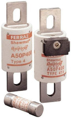 Ferraz Shawmut - 450 VDC, 500 VAC, 600 Amp, Fast-Acting Semiconductor/High Speed Fuse - Bolt-on Mount, 4-15/32" OAL, 100 at AC, 79 at DC kA Rating, 2" Diam - Top Tool & Supply