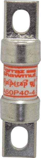 Ferraz Shawmut - 450 VDC, 500 VAC, 40 Amp, Fast-Acting Semiconductor/High Speed Fuse - Bolt-on Mount, 3-3/16" OAL, 100 at AC, 79 at DC kA Rating, 13/16" Diam - Top Tool & Supply