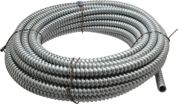 Made in USA - 3/8" Trade Size, 50' Long, Flexible Reduced Wall Flex Conduit - Steel, 3/8" ID - Top Tool & Supply