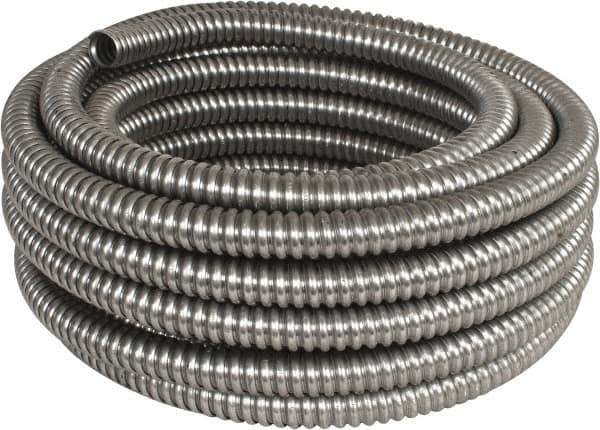 Made in USA - 3/4" Trade Size, 50' Long, Flexible Reduced Wall Flex Conduit - Aluminum - Top Tool & Supply