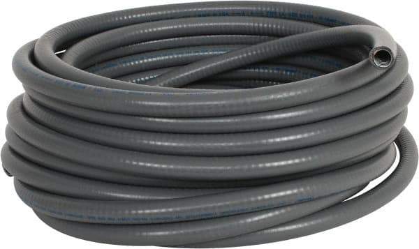 Made in USA - 3/8" Trade Size, 50' Long, Flexible Liquidtight Conduit - Steel - Top Tool & Supply