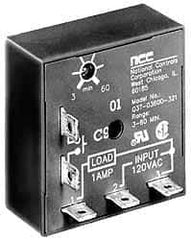 NCC - 5 Pin, Time Delay Relay - 1 at Resistive or Inductive Load Contact Amp, 120 VAC, On Board Trimpot - Top Tool & Supply