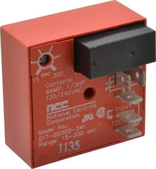 NCC - 5 Pin, SPDT Time Delay Relay - 8 at 250 VAC Resistive Load Contact Amp, 120 VAC, On Board Trimpot - Top Tool & Supply