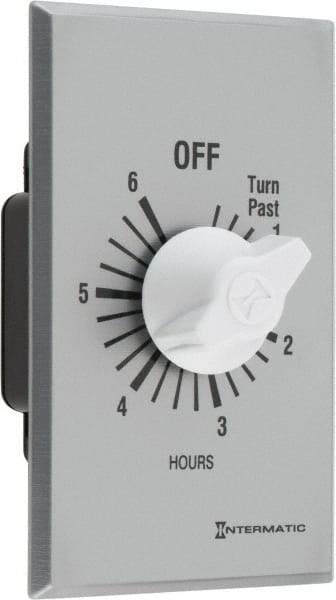 Intermatic - 6 hr Indoor Analog Spring-wound Mechanical Timer - 125 VAC, 50/60 Hz, - Top Tool & Supply