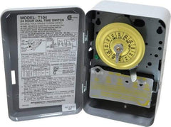 Intermatic - 24 hr Indoor Analog Electromechanical Timer Switch - 1 to 12 On/Off, 208 to 277 VAC, 60 Hz, - Top Tool & Supply