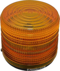 Federal Signal Corp - 12 VDC, 3R NEMA Rated, Strobe Tube, Amber, Strobe Light - 80 Flashes per min, 5-1/2 Inch Diameter, 5-1/16 Inch High, IP66 Ingress Rating, Surface Mount - Top Tool & Supply