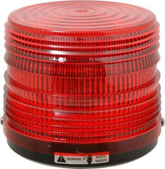 Federal Signal Corp - 24 VDC, 3R NEMA Rated, Strobe Tube, Red, Strobe Light - 80 Flashes per min, 5-1/2 Inch Diameter, 5-1/16 Inch High, IP66 Ingress Rating, Surface Mount - Top Tool & Supply