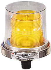 Federal Signal Corp - 120 VAC, 4X NEMA Rated, Strobe Tube, Green, Strobe Light - 80 Flashes per min, 1/2 Inch Pipe, 5-1/2 Inch Diameter, 7-1/4 Inch High, IP66 Ingress Rating, Pipe Mount - Top Tool & Supply