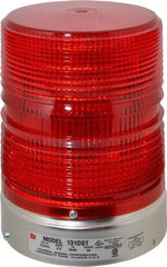 Federal Signal Corp - 120 VAC, 3R NEMA Rated, Strobe Tube, Red, Double Flash Strobe Light - 80 Flashes per min, 1/2 Inch Pipe, 5-11/16 Inch Diameter, 8-1/2 Inch High, IP45 Ingress Rating, Pipe Mount - Top Tool & Supply