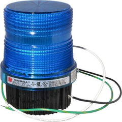 Federal Signal Corp - 120 VAC, 4X NEMA Rated, Strobe Tube, Blue, Single Flash Strobe Light - 90 Flashes per min, 1/2 Inch Pipe, 3-15/16 Inch Diameter, 5-1/4 Inch High, IP66 Ingress Rating, Pipe Mount, Surface Mount - Top Tool & Supply