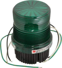 Federal Signal Corp - 120 VAC, 4X NEMA Rated, Strobe Tube, Green, Single Flash Strobe Light - 90 Flashes per min, 1/2 Inch Pipe, 3-15/16 Inch Diameter, 5-1/4 Inch High, IP66 Ingress Rating, Pipe Mount, Surface Mount - Top Tool & Supply