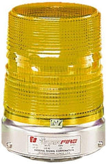 Federal Signal Corp - 120 VAC, 3R NEMA Rated, Strobe Tube, Amber, Double Flash Strobe Light - 80 Flashes per min, 1/2 Inch Pipe, 5-11/16 Inch Diameter, 8-1/2 Inch High, IP45 Ingress Rating, Pipe Mount - Top Tool & Supply