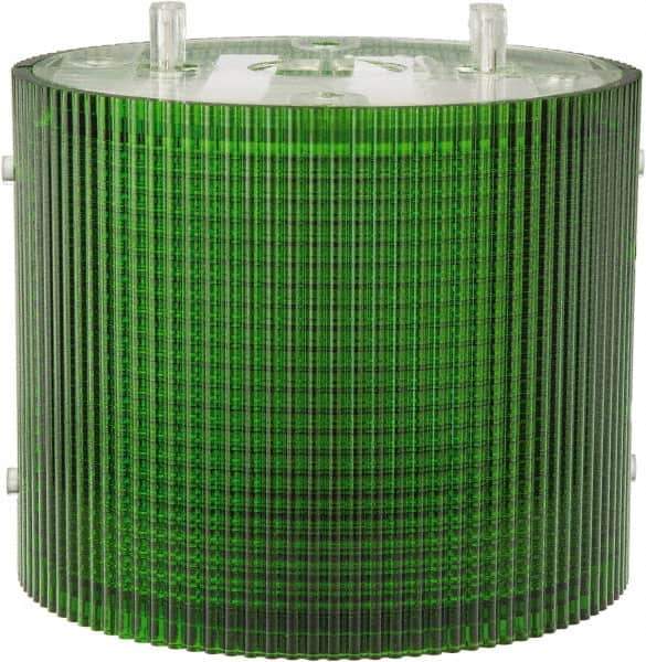 Federal Signal Corp - Incandescent Lamp, Green, Flashing and Steady, Stackable Tower Light Module - 24 VDC, 0.76 Amp, 1 NEMA Rated, Base Mount - Top Tool & Supply