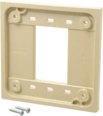 Hubbell Wiring Device-Kellems - Ivory Adapter Plate - For Use With 1-and 2-Gang Device Boxes - Top Tool & Supply