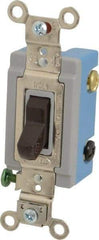 Hubbell Wiring Device-Kellems - 3 Pole, 120 to 277 VAC, 15 Amp, Industrial Toggle, Wall and Dimmer Light Switch - 1-5/16 Inch Wide x 4-1/16 Inch High - Top Tool & Supply